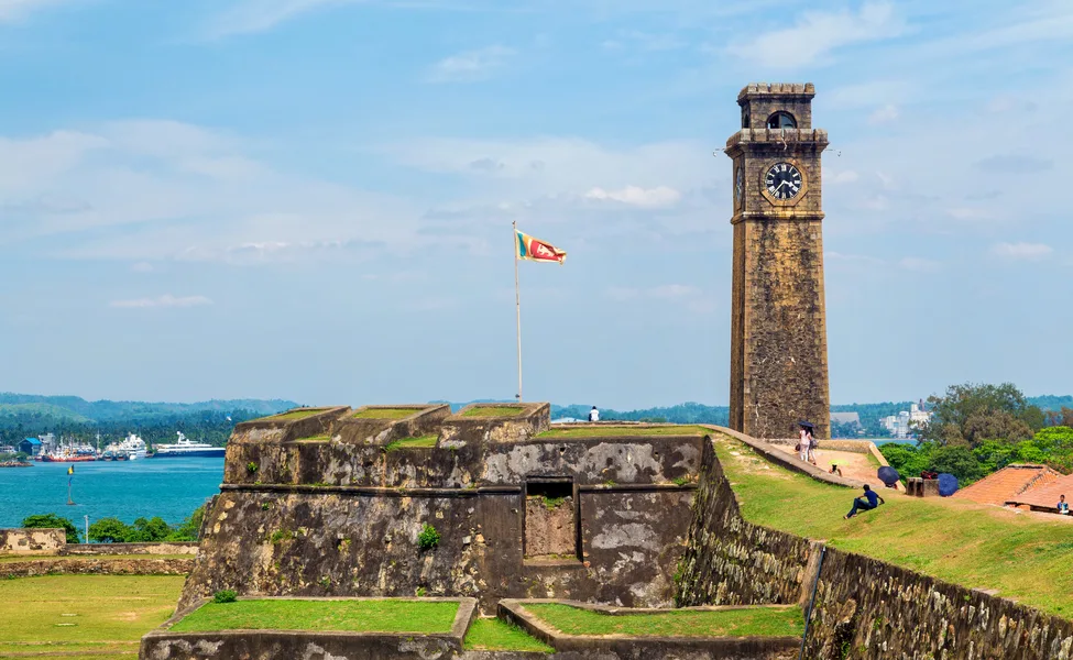 Galle Fort UNESCO World Heritage Site with colonial architecture